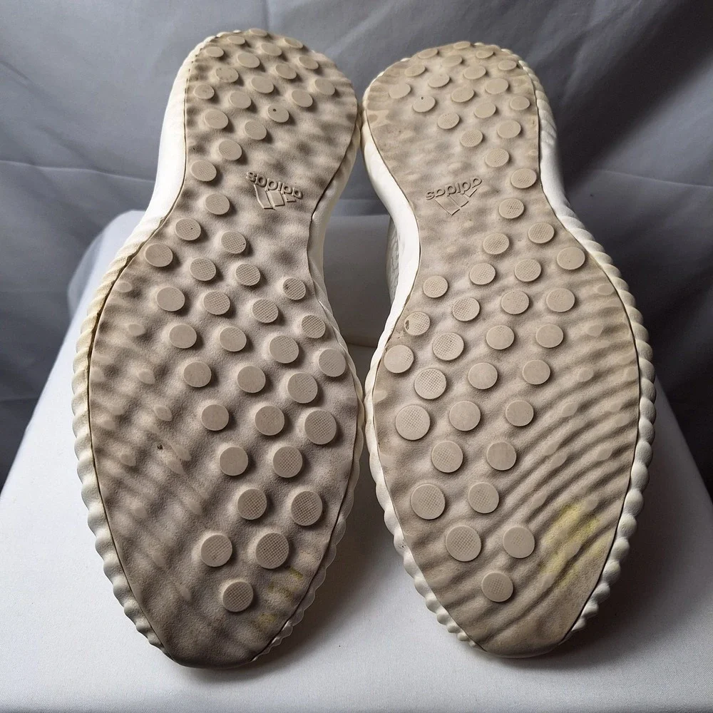 ADIDAS Alphabounce Reflective HPC Sneaker Mens Sz 10 Beige/Ivory Ribbed Midsole